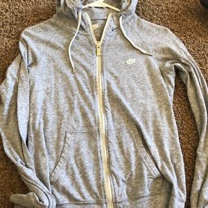 Nike grey zip up jacket